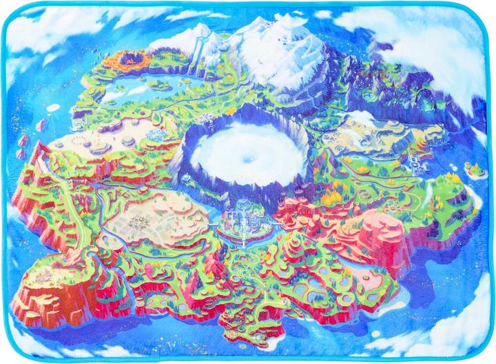Immagine prodotto Pokémon Centro Pokemon Coperta originale Mappa della regione di Paldea (70 x 100 x 2 cm)
