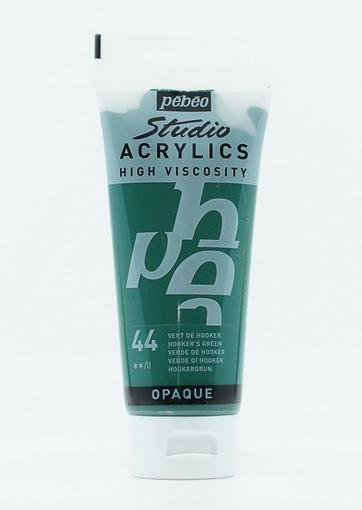 Actual product image Pebeo Studio Acrylics Fine Acrylic (Hooker Green, 100 ml)