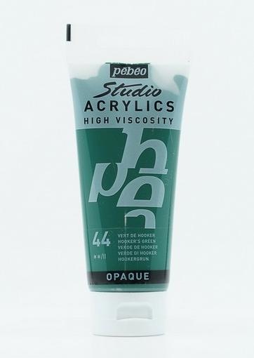 Actual product image Pebeo Studio Acrylics Fine Acrylic (Hooker Green, 100 ml)
