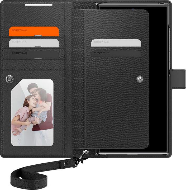 Produktbild Spigen Wallet "S" S928 czarny/black ACS07308 (Samsung Galaxy S24 Ultra)