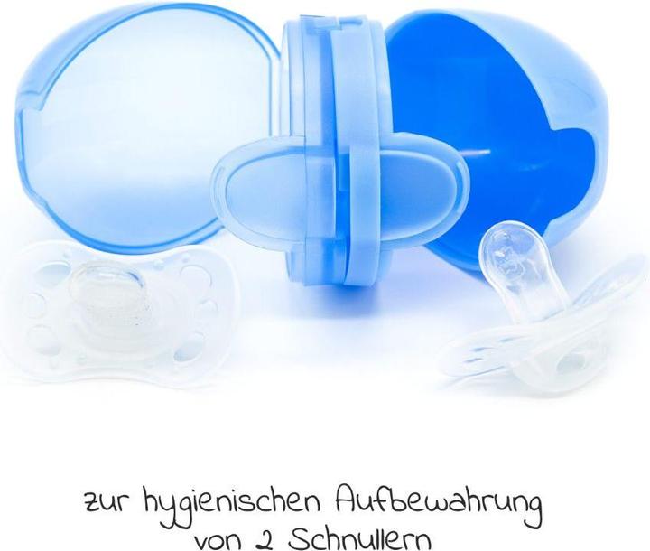 Produktbild MiaMia Schnullerboxen Schnullerbox Duo - Blau (1 x)