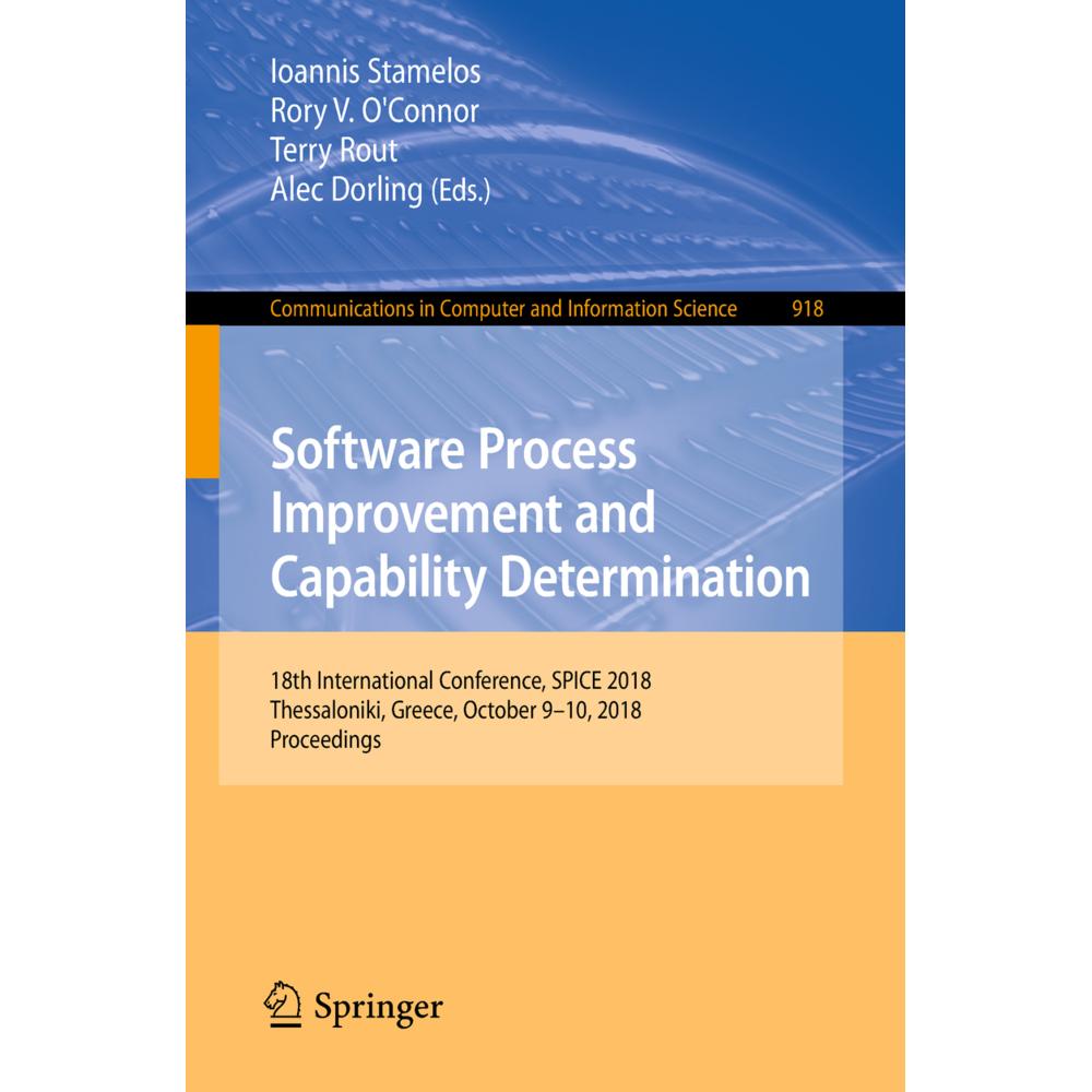 Software Process Improvement and Capability Determination, Fachbücher von Ioannis Stamelos, Alec Dorling, Terry Rout