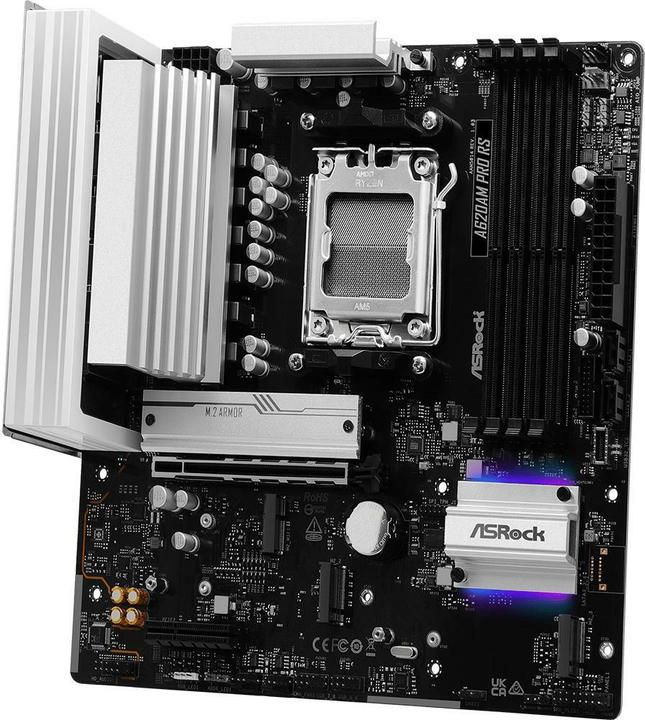 Productafbeelding AsRock A620AM Pro RS AM5 mATX HDMI/DP DDR5 (AM5, AMD A620, mATX)