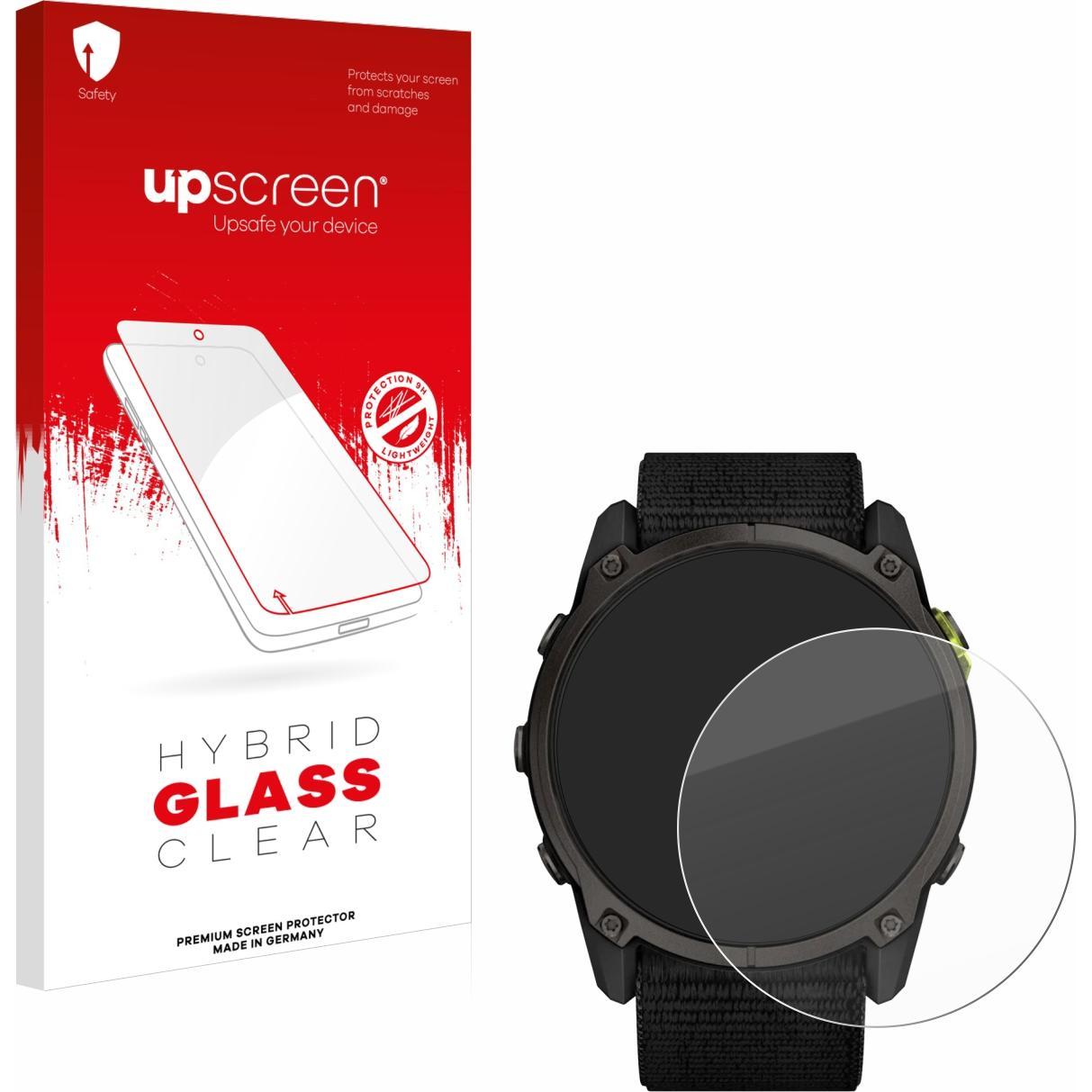 upscreen Schutzglas Schutzfolie Glas Folie Displayschutz klar, Smartwatch Schutzfolie, Transparent