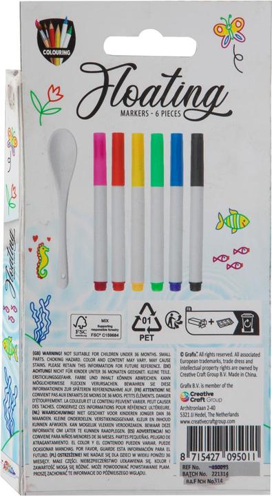 Actual product image Grafix Water pens, 6 pieces. (6x)
