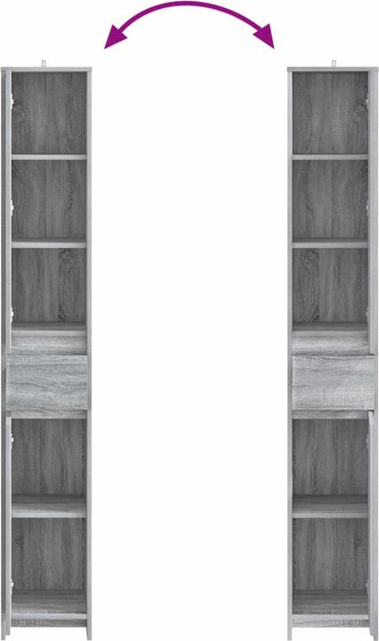 Produktbild vidaXL Badezimmerschrank (30 x 33 x 190 cm)