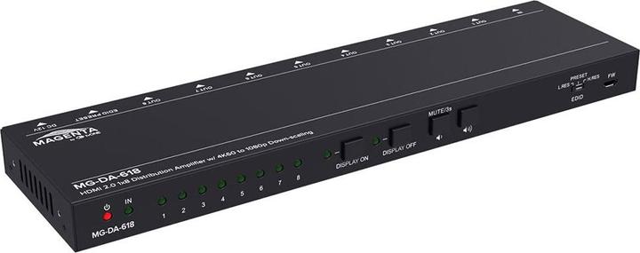 Produktbild tvONE 4K HDMI splitter with downscaling 8 ports ULT. SLIM HDMI SPLITTER 8 PRT
