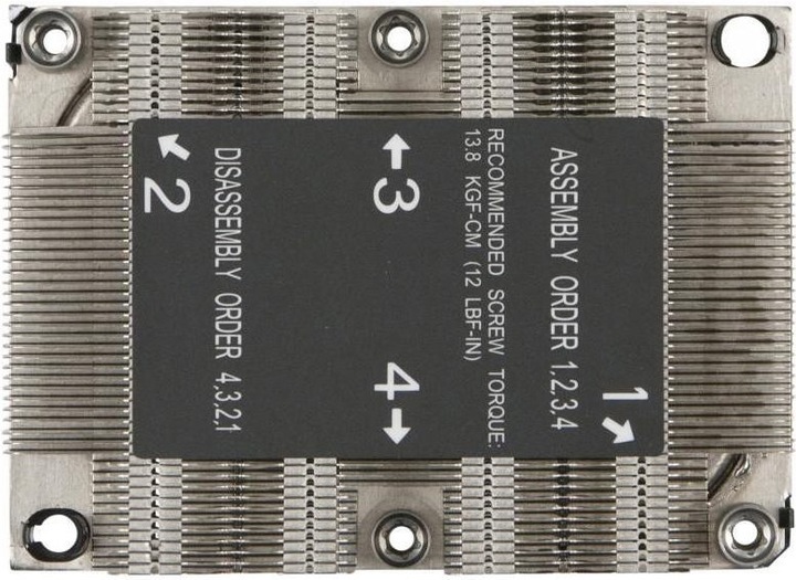 Productafbeelding Supermicro 1u Passieve Cpu Koelplaat (25.50 mm)