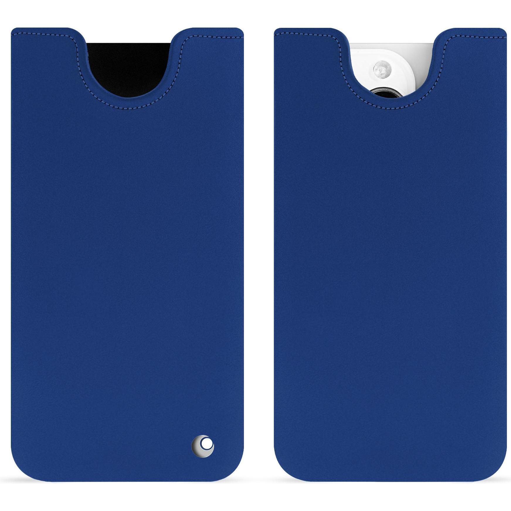 Noreve Lederschutzhülle (Apple iPhone 15 Pro), Smartphone Hülle, Blau