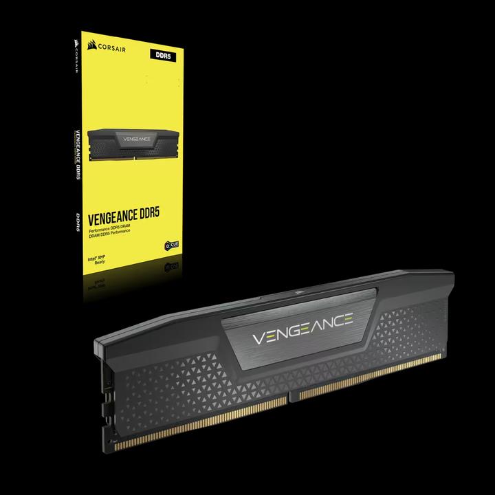 Productafbeelding Corsair DDR5 64GB PC 6600 CL32 KIT (2x32GB) VENGEANCE Zwart retail (2 x 32GB, 6600 MHz, DDR5 RAM, DIMM 288 pin)