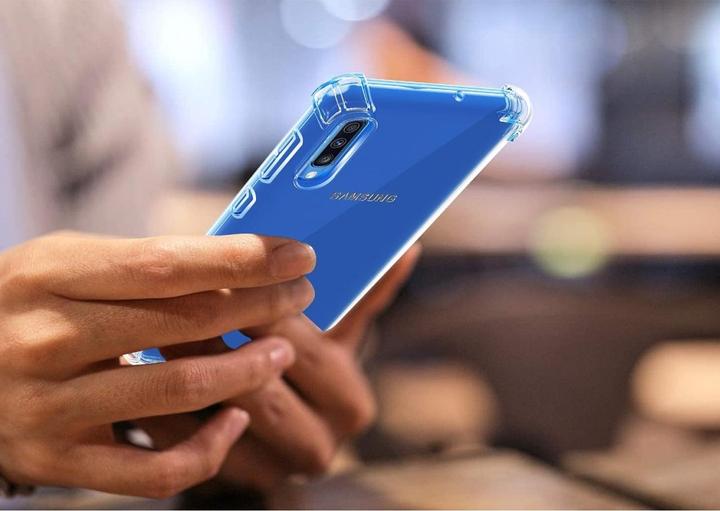 Actual product image Screenguard Samsung Galaxy A70 Case Crystal Soft Airbag Bumper (Samsung Galaxy A70)