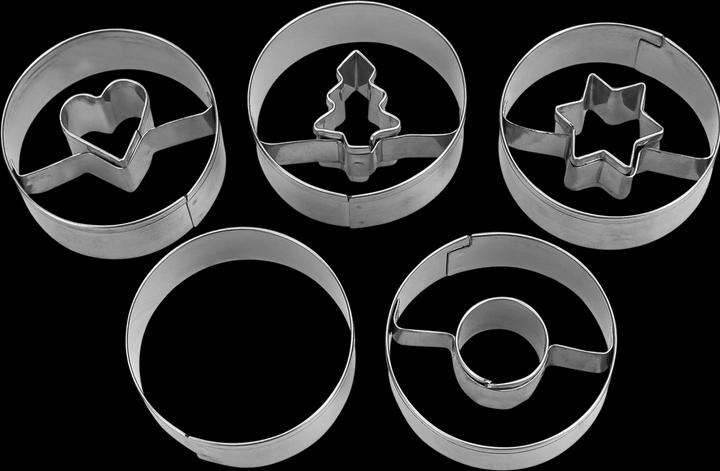 Image du produit Städter Set d'emporte-pièces Linzer le pointu ø 4x1.5 cm lisse 5 pièces