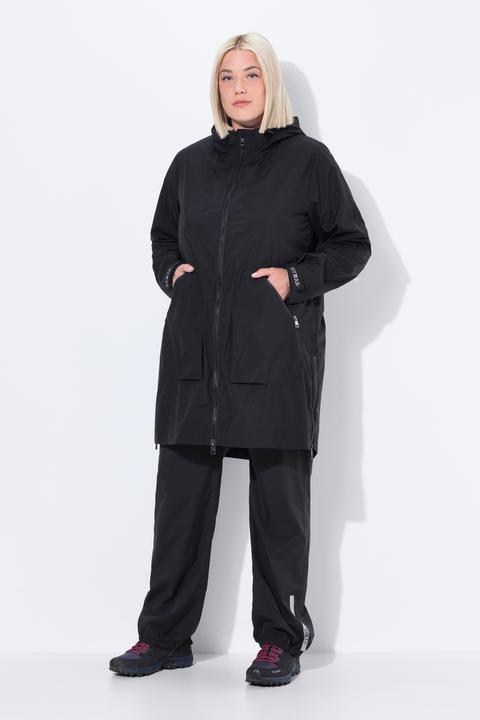 Produktbild Ulla Popken Regenmantel, wasserdicht, A-Linie, Seiten-Zipper, Kapuze (42, 44)