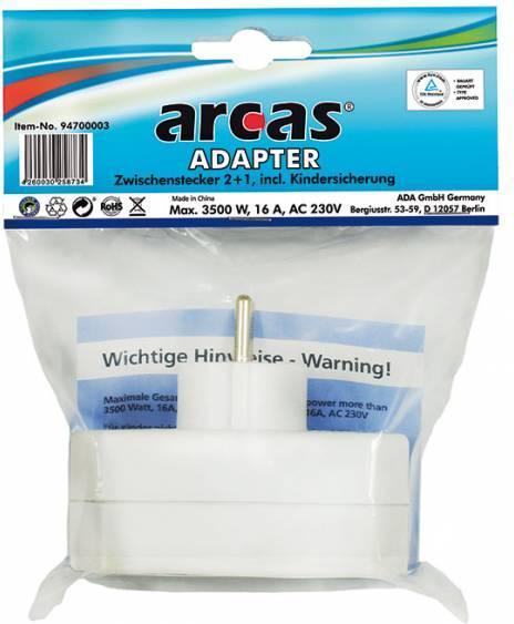 Actual product image Magni 3-way adapter plug incl. increased contact protection
