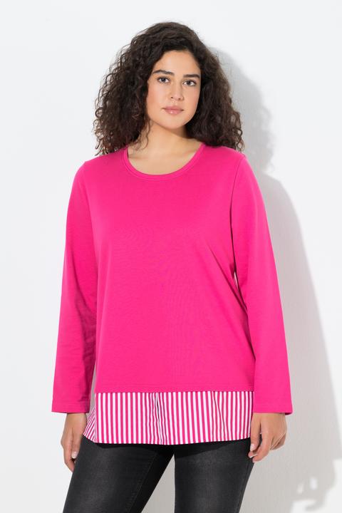 Produktbild Ulla Popken Sweater, Blusensaum, Rundhals, Langarm (62)