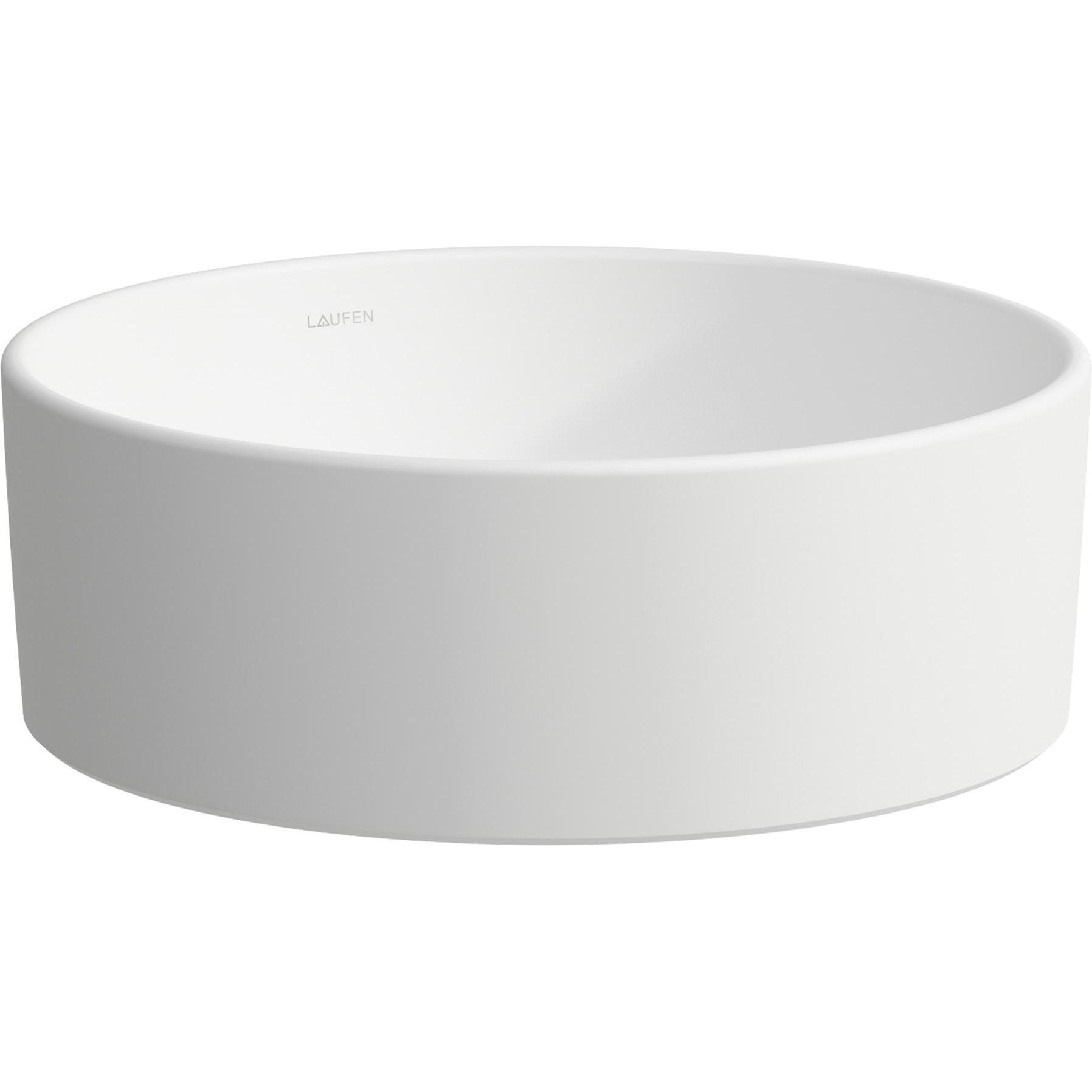 Laufen, Waschbecken, Savoy Waschtisch-Schale, 380x380x130mm, rund, ohne Überlauf (440 mm, 200 mm)