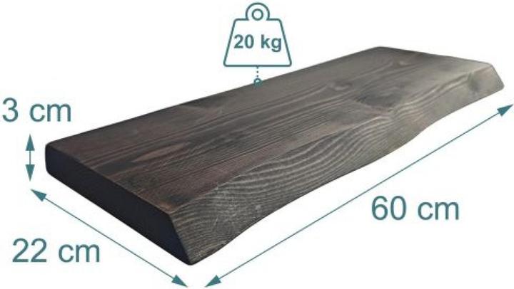 Produktbild Relaxdays Wandregal (60 x 22 x 3 cm)