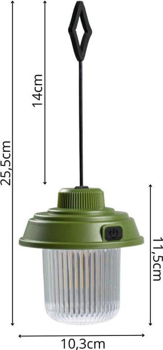 Actual product image Redcliffs Latarka Lampa Camping Baterie Khaky