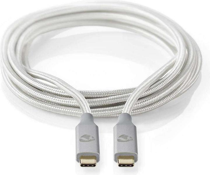 Image du produit Nedis N CCTB64020AL20 - Câble USB 3.2 C mâle 20 Gbps nylon 2.0 m (2 m, USB 4.0, 100 W)