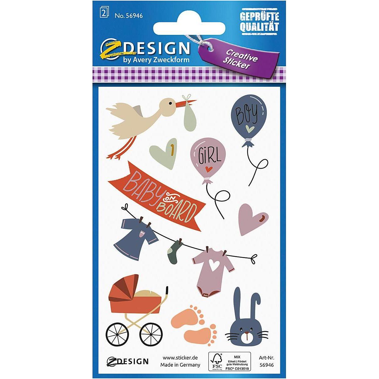 10x Z-Design, Sticker, Deko Sticker