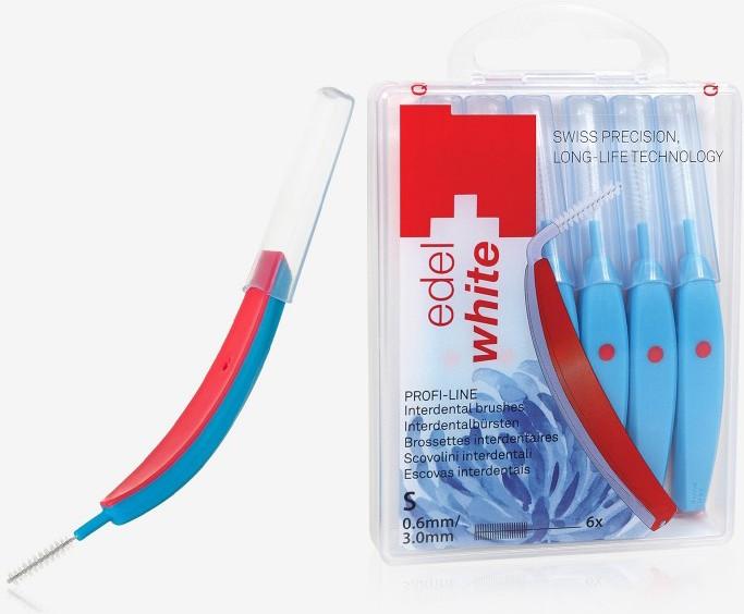 Produktbild Edel + White Interdentalbürsten S 0.6mm 6 Stk. (6 x, 0.60 mm)