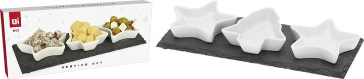 Produktbild Servierpl.m.Weihn.schälchen ws