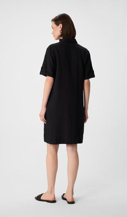 Produktbild Comma Kleid Ausgestelltes Kleid aus Leinenmix mit Hemdkragen (42)
