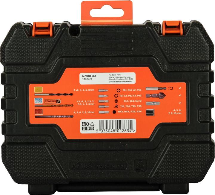 Produktbild Black & Decker Bohrer& Schrauberbitset, 50teilig (1.5)