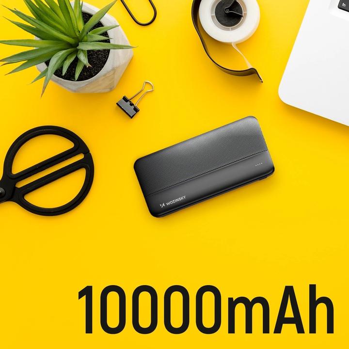 Actual product image Wozinsky powerbank Li-Po 10000mAh 2 x USB black (WPBBK1) (10000 mAh)
