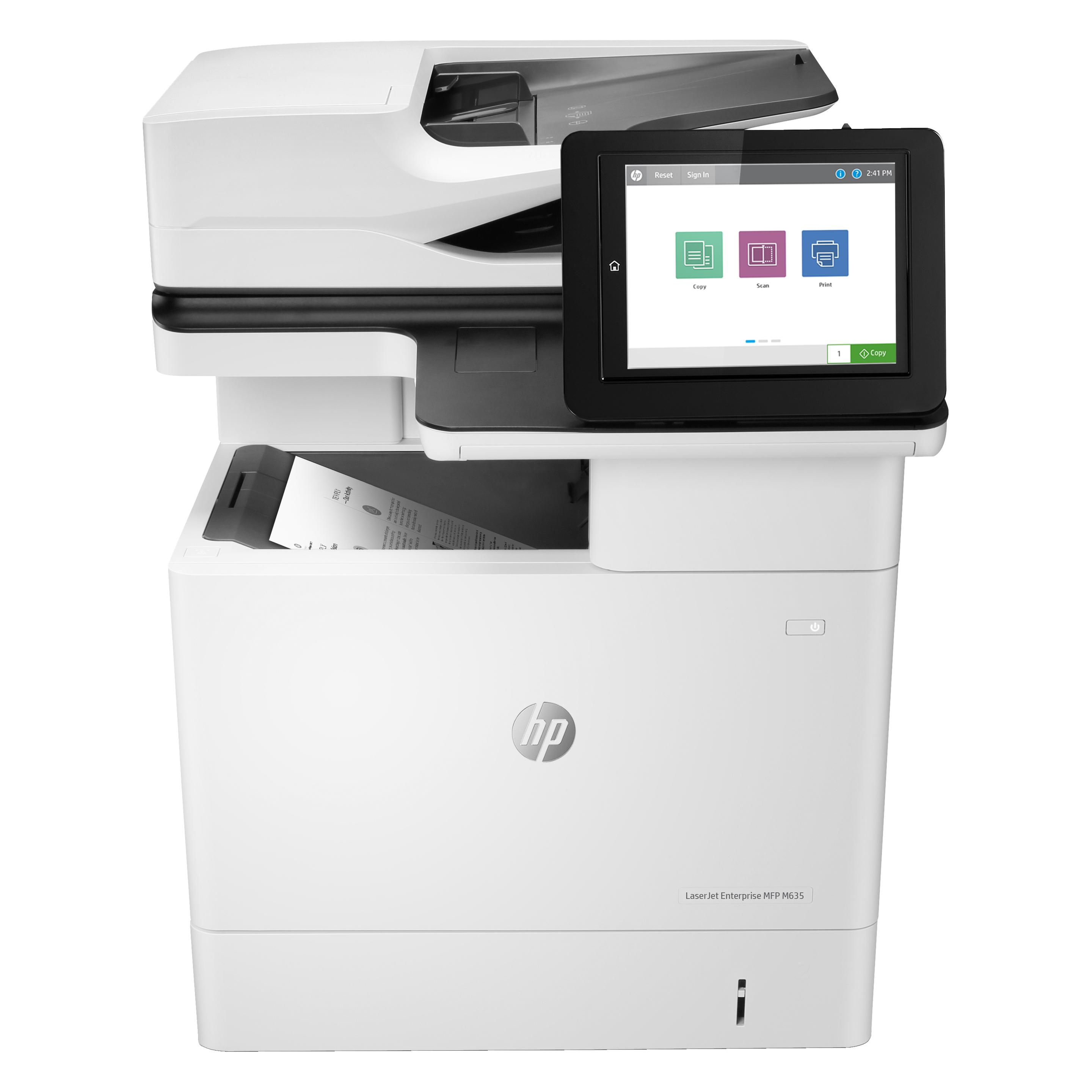 HP LaserJet Enterprise MFP M635h (Laser, Schwarz-Weiss), Drucker, Weiss