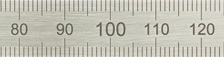 Actual product image Magni Helios Preisser flexible steel rule (stainless spring steel, scale: top and bottom 150 mm) (15 cm, Steel)