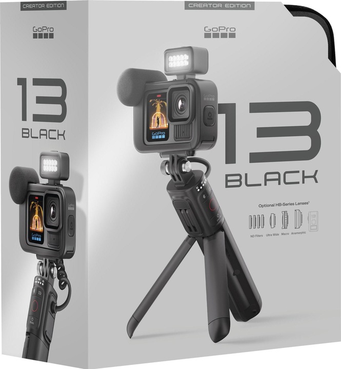 Produktbild GoPro HERO13 Black Creator Edition (inkl. 128 GB MicroSDXC-Karte) (60p, Bluetooth, WLAN)