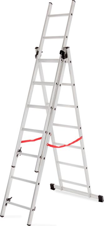 Productafbeelding No Name Awtools Aluminium Ladder Basis 3x6 Stappen 150kg (Steigers)