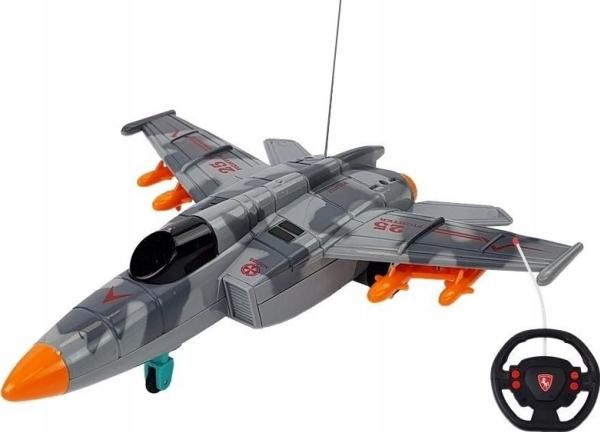 Image du produit Lean Toys Avion télécommandé.gris