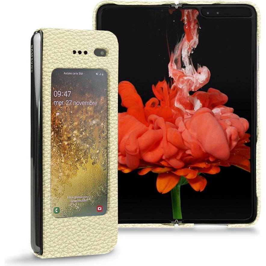 Thumbnail - Noreve Lederschutzhülle (Samsung Galaxy Fold), Smartphone Hülle, Weiss