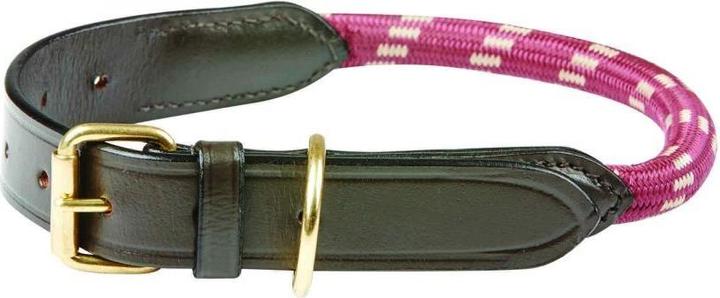 Weatherbeeta Rope leather dog collar