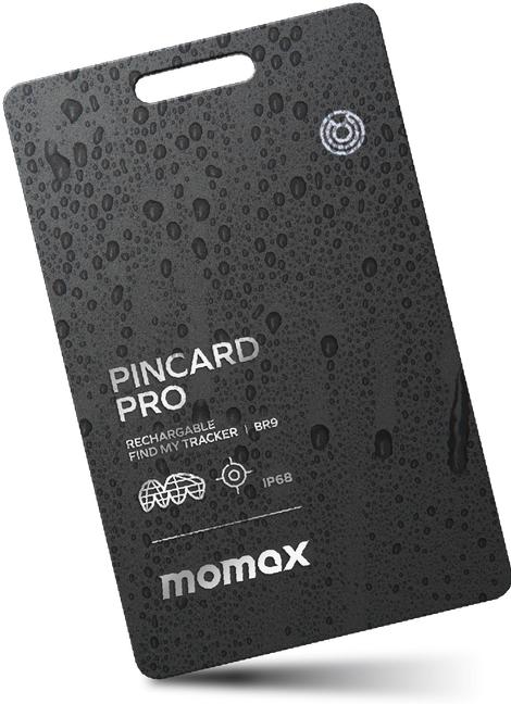 Produktbild Momax PinCard Pro Rechargeable Find My Tracker
