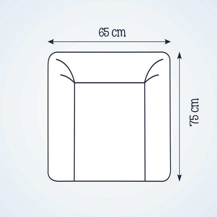 Actual product image Julius Zöllner Softy" changing mat, Daylight (85 x 75 cm)
