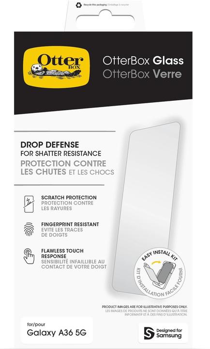 Produktbild OtterBox Screen Protector Glass (1 Stk., Samsung Galaxy A36, Samsung Galaxy A56)