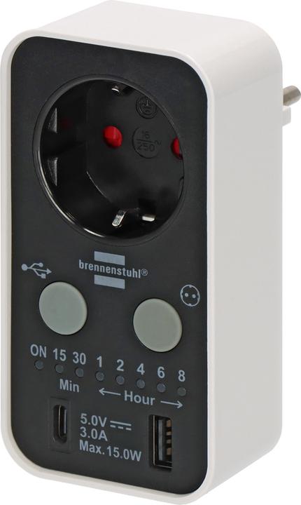 Produktbild Brennenstuhl Timer-Steckdose (USB-A)