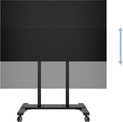 Produktbild Multibrackets Standfuss elektr, -90", max 60 kg, schwarz (60 kg, 37" - 90")