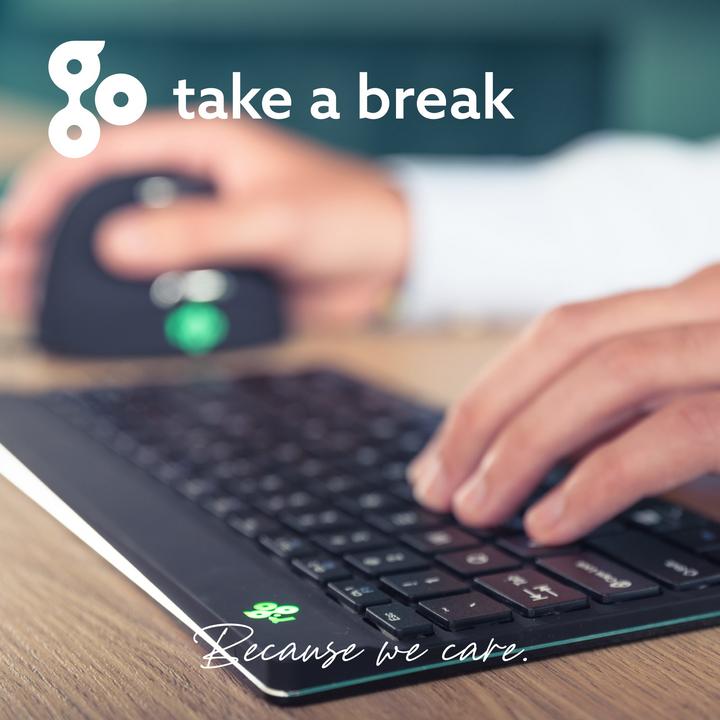 Produktbild R-Go Tools R-Go Compact Break ergonomische Tastatur QWERTZ (DE), verkabelt, weiss (DE, Kabelgebunden)
