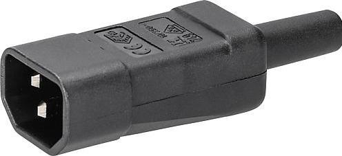 Image du produit Kaiser 749/sw Connecteur pour appareils froids 749 Fiche, droite Nombre total de pôles : 2 + P