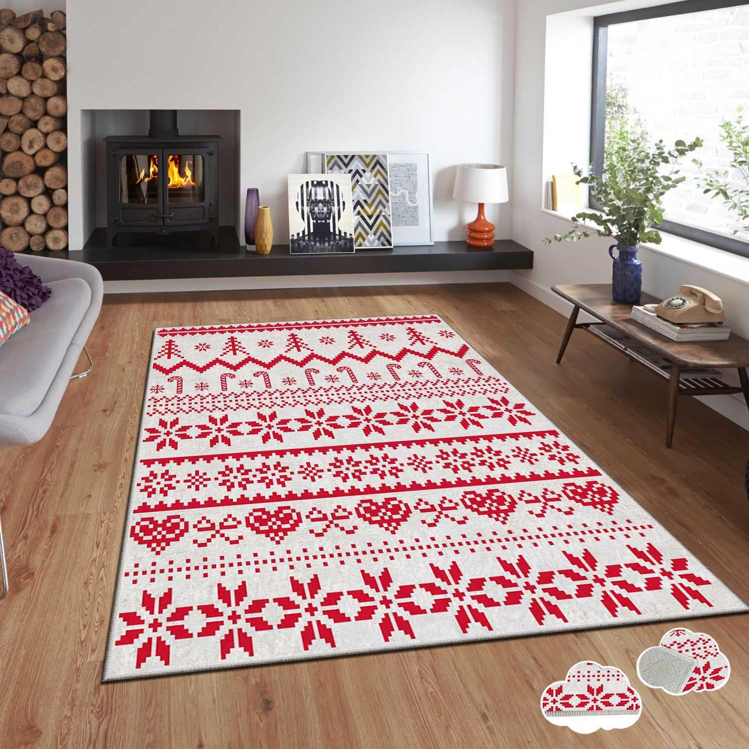 Thumbnail - Hanah Home Christmas, Teppich, Holiday (80 x 140 cm)
