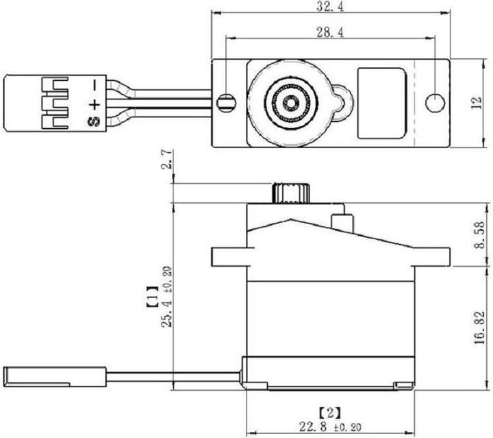 Image du produit Savöx Micro Servo SH-0350+, 2.6 kg Digital