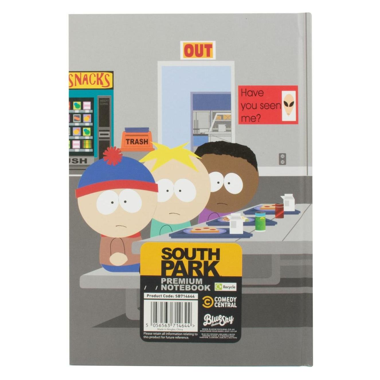 Blue Sky South Park bloc-notes Cafetería (A5, Liniert, Harter Einband) (5056563714644)