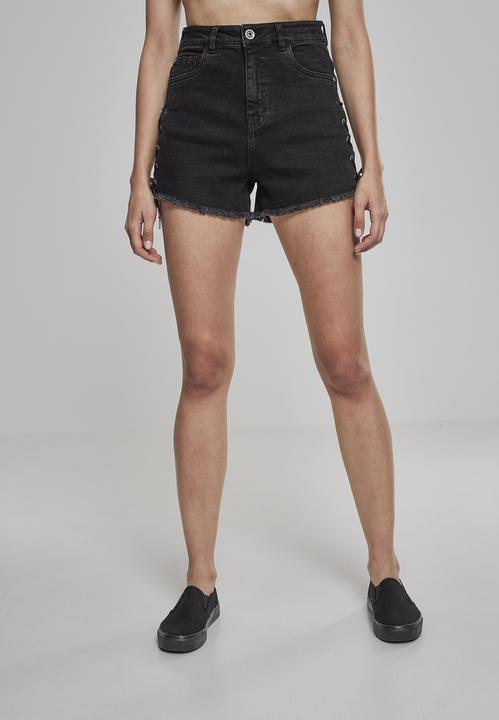 Produktbild Urban Classics Ladies Highwaist Denim Lace Up Shorts (34)