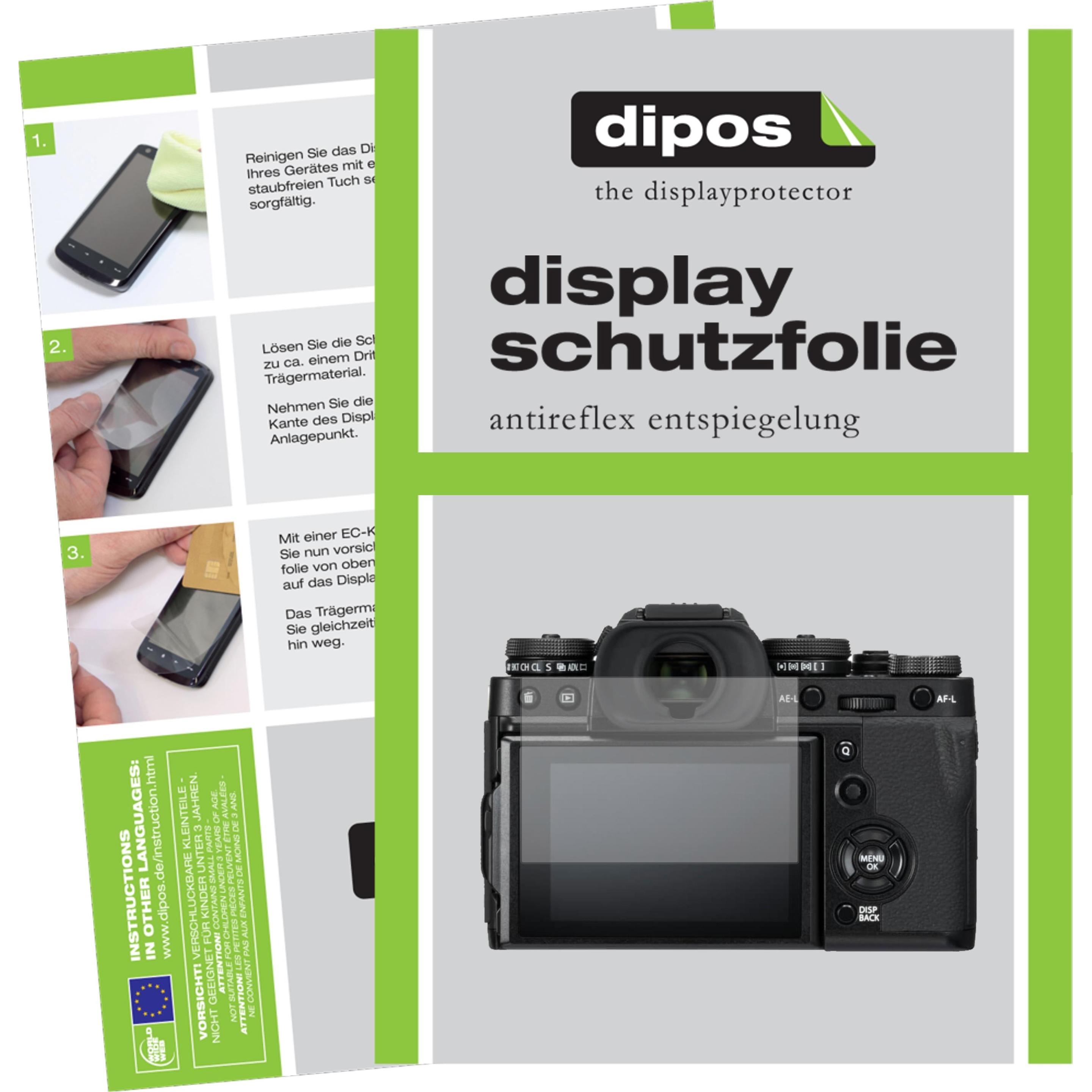 Dipos Displayschutzfolie Antireflex (Displayschutz, Fujifilm X-T3), Kameraschutz, Transparent