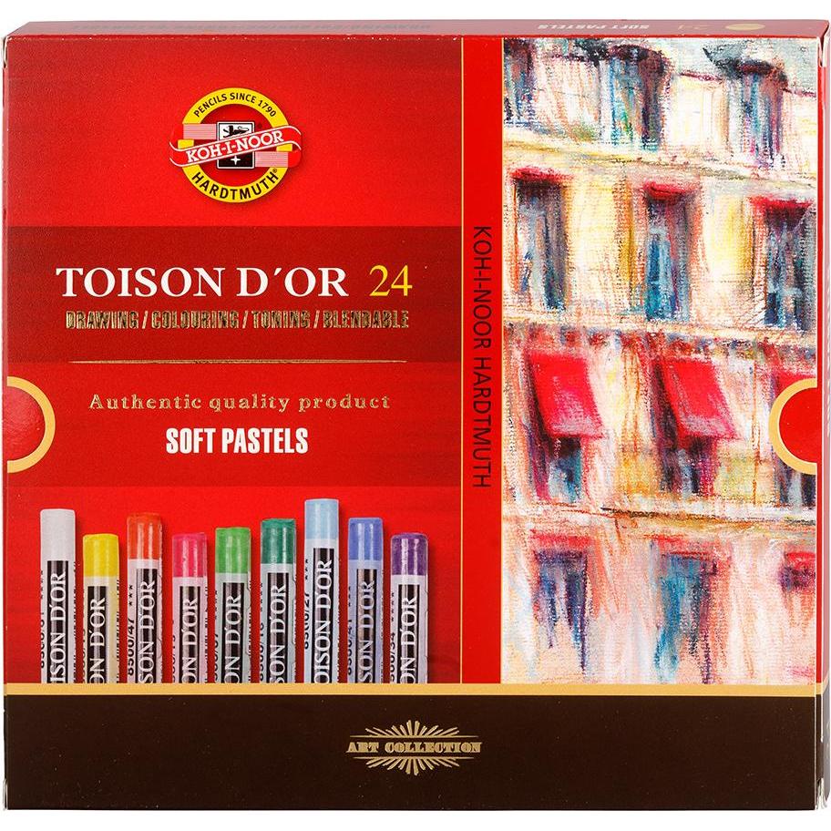 Koh-i-Noor Toison D'or Trockenpastellstifte, 24 Farben (24x) (WIKR-931237)