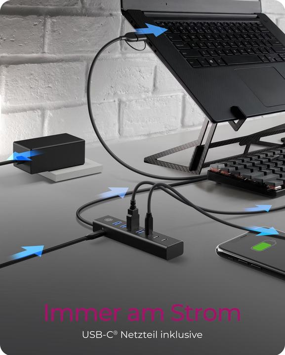 Produktbild Icy Box IB-HUB1737-C3 (USB-C, 7 Ports)